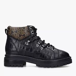 Black Moto croc Kurt Geiger Regency chunky boots bnib size 6 36